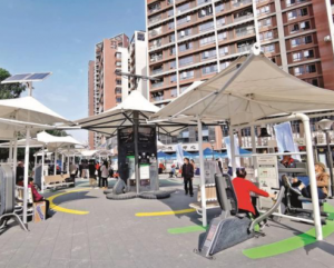 深圳光明首批9套室外智能健身房向群众免费开放